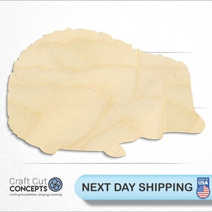 Hedgehog - Laser Cut Out Unfinished Wood Craft Shape ANML53 Hedgehog - Laser Cut Out Unfinished Wood Craft Shape ANML53