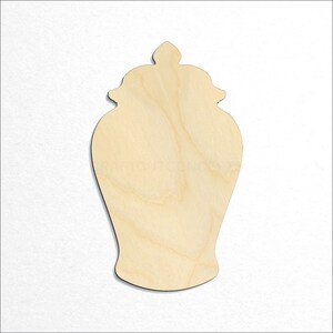 Ginger Jar Shape craft blank top down view product photo.
