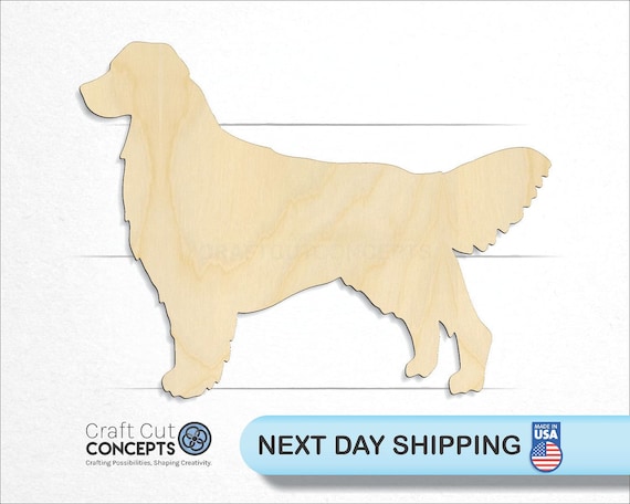 Dog - Laser Cut Out Unfinished Wood Craft Shape DOG7 Dog - Laser Cut Out Unfinished Wood Craft Shape DOG7