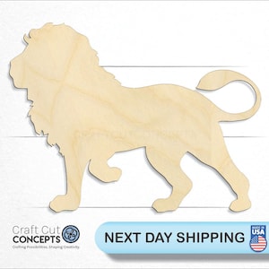Cat Lion - Laser Cut Out Unfinished Wood Craft Shape CAT20