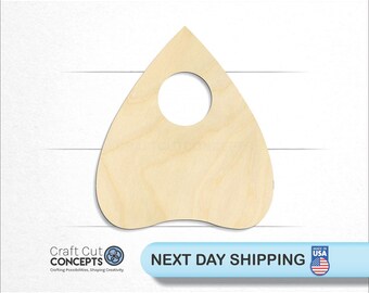 Planchette Shape - Laser Cut Unfinished Wood Cutout Craft Shapes