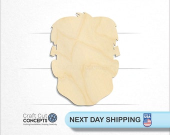 Frankenstein Head - Laser Cut Unfinished Wood Cutout Craft Shapes
