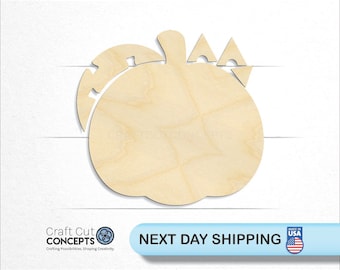 Jack O Lantern KIT - Laser Cut Unfinished Wood Cutout Craft Shapes