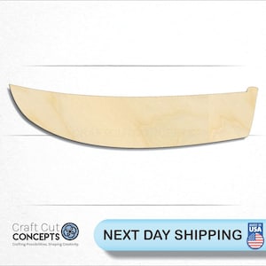 Fishing Row Boat - Laser Cut Unfinished Wood Cutout Craft Shapes