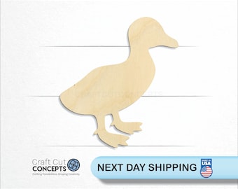 Walking Duckling - Laser Cut Unfinished Wood Cutout Craft Shapes