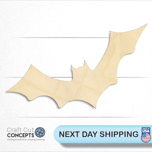 Bat Halloween - Laser Cut Unfinished Wood Cutout Craft Shapes