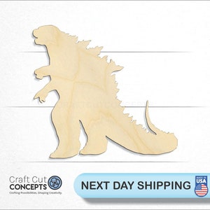 Godzilla - Laser Cut Unfinished Wood Cutout Craft Shapes