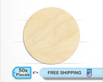 Circle Shape Package - Laser Cut Unfinished Wood Cutout Craft Shapes