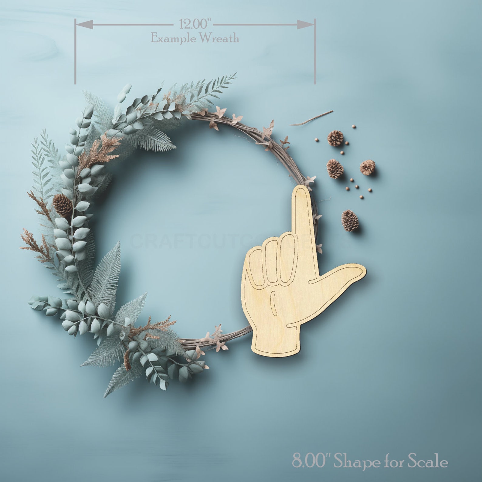 Letter L Sign Language ASL Cutout - Laser Cut Unfinished Wood Shapes ...