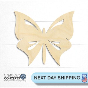 Moth Butterfly - Laser Cut Unfinished Wood Cutout Craft Shapes