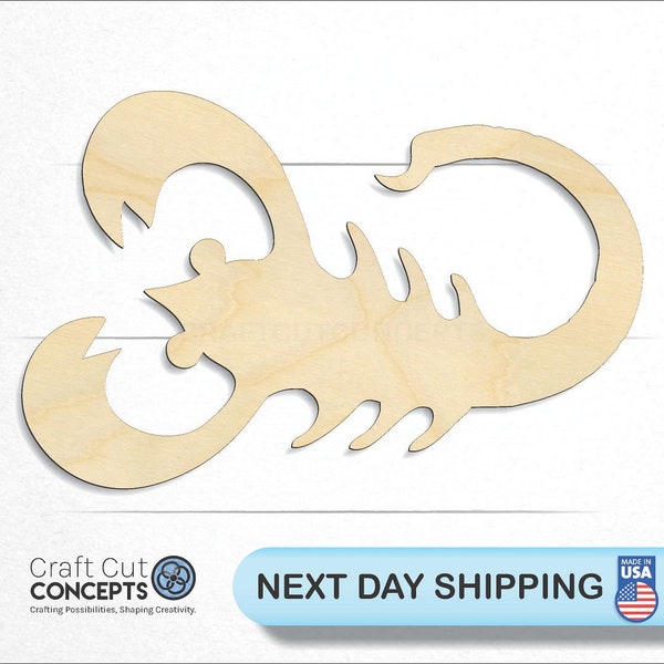 Scorpio Zodiac Sign - Laser Cut Unfinished Wood Cutout Craft Shapes