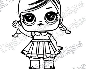 Free Free 116 Coloring Lol Doll Svg SVG PNG EPS DXF File