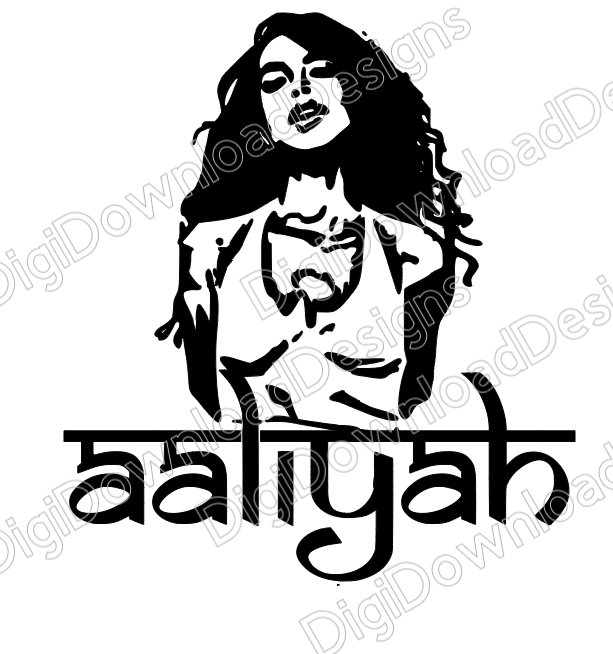 Aaliyah SVG | Etsy