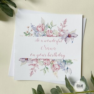 Carte d’anniversaire de grand-mère personnalisée - TOUT SURNOM - Nanna, Nana, nounou, Gran, Gram, Nonna, grand-mère, grand-mère, Grammy, Mamaw