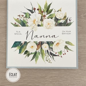 Carte d’anniversaire personnalisée grand-mère- Nanna, Nana, Nanny, Gran, Gram, Nonna, Grand-mère, Grand-mère, Grammy, Mamaw, Mimi