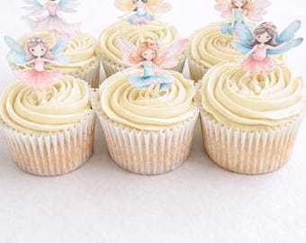 Essbare Oblaten Cupcake Topper, geeignet für Vegan, Glutenfrei, Halal