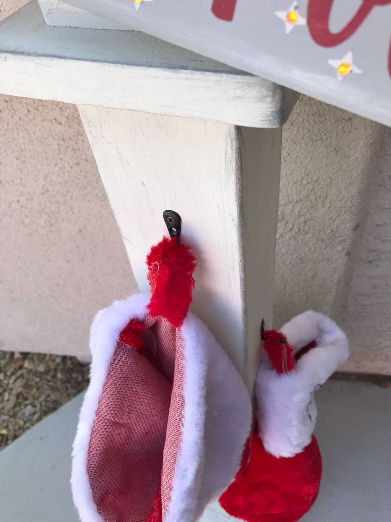 Christmas stocking holderstocking post with hooksNorth Pole Etsy