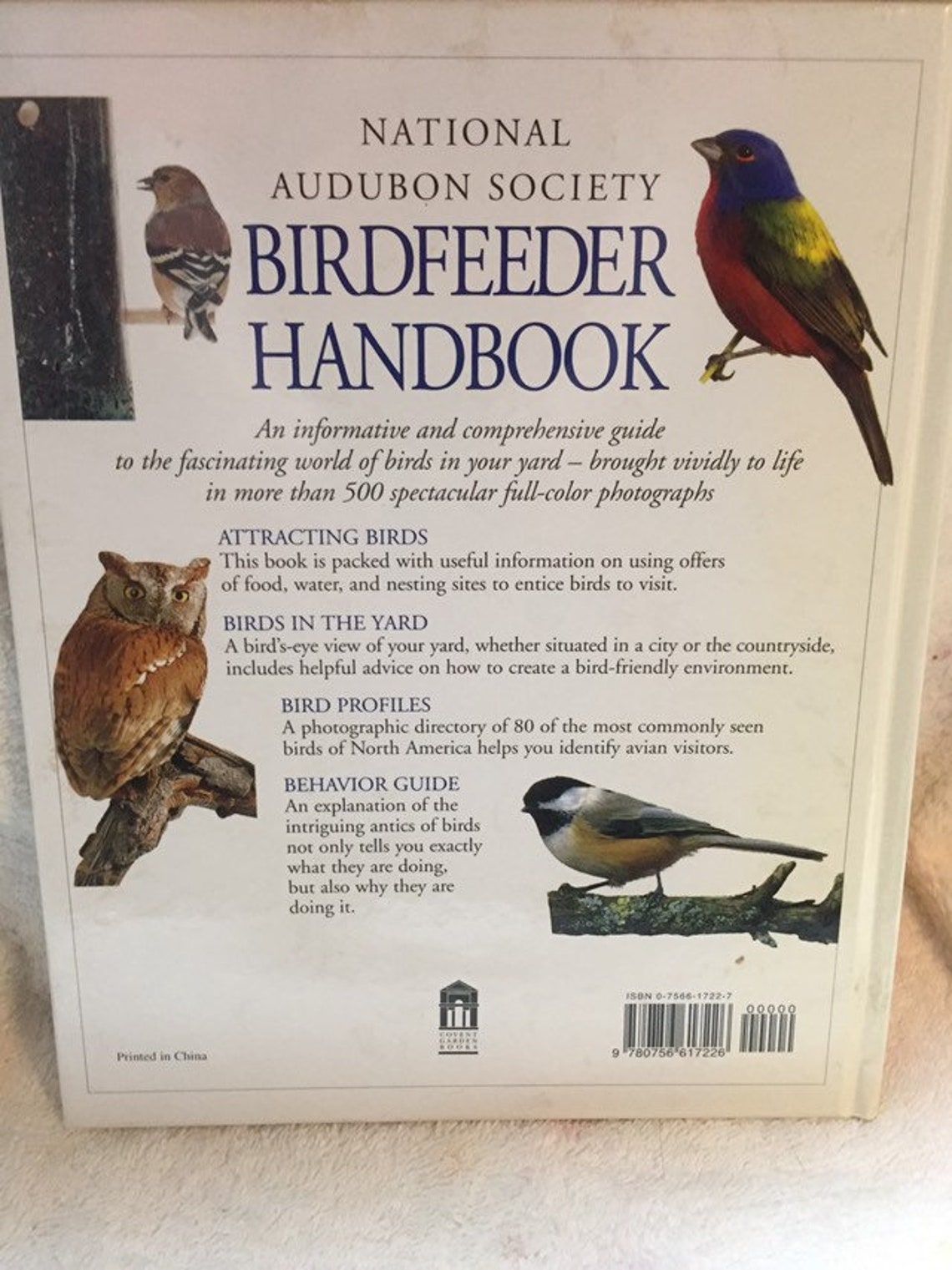 National Audubon Society BIRDFEEDER HANDBOOK Etsy Israel