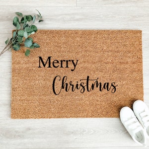 Merry Christmas Doormat – Winter Decor - Front Porch Decor - Christmas Decor - Welcome Mat – Outdoor Rug – Funny Doormat