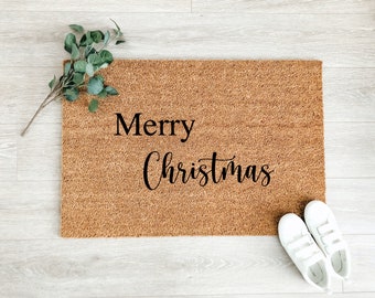 Merry Christmas Doormat – Winter Decor - Front Porch Decor - Christmas Decor - Welcome Mat – Outdoor Rug – Funny Doormat