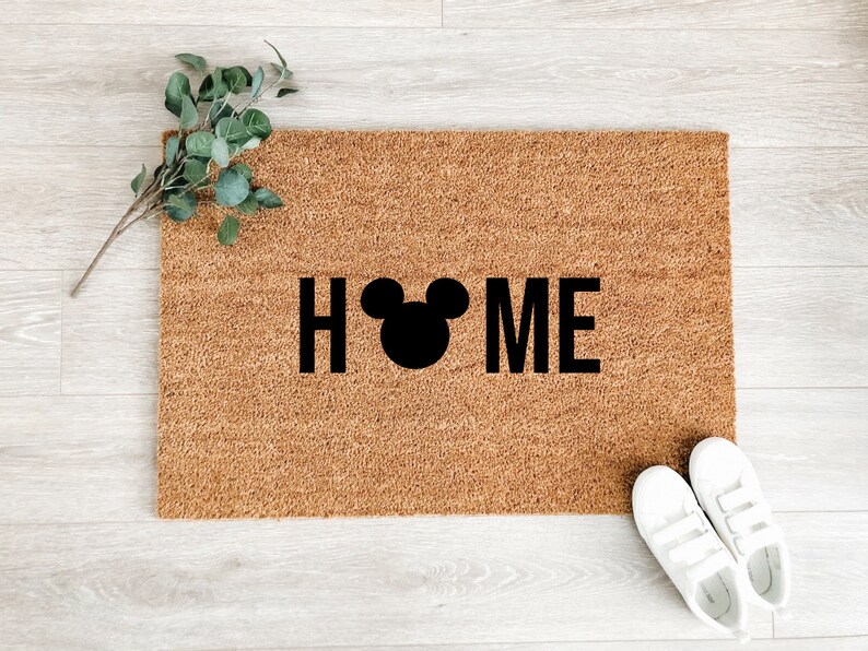 Disney Home Doormat Disney Doormat Walt Disney Mat Etsy