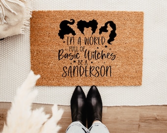 Sanderson Sisters Doormat – Fall Decor - Fall Doormat - Halloween  Doormat – Outdoor Rug – Doormat – Halloween Decor - Thanksgiving Decor