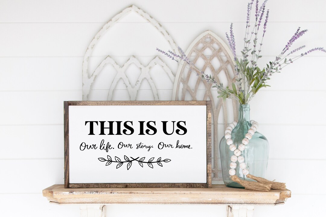 This is Us Wood Sign | Home Decor | Family Room Signs | Farmhouse Wall ...