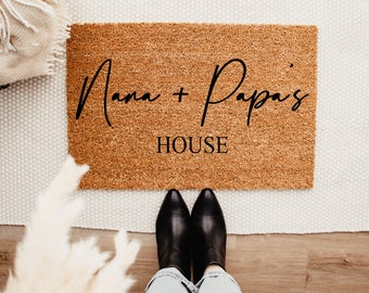 Grandparents House Doormat | Grandparents Day Gift | Welcome Door Mat | Home Doormat | Fathers Day | Mothers Day