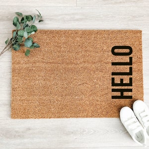 Hello Doormat – Welcome Mat – Spring Doormat – Cute Doormat – Front Porch Decor – Welcome Rug - Realtor Gift - Housewarming Gift