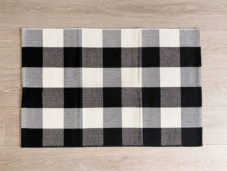 Buffalo Plaid Rug 24x35 Inches Checkered Rug Plaid Mat Etsy Canada