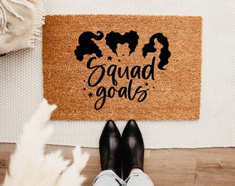 Sanderson Sisters Squad Goals Doormat – Fall Decor - Fall Doormat - Halloween  Doormat – Doormat – Halloween Decor - Thanksgiving Decor