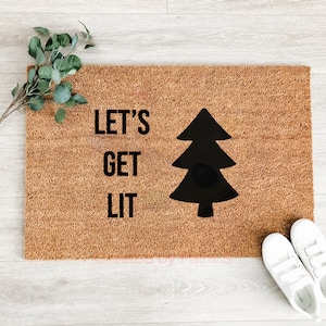 Christmas decor personalized doormat funny doormat welcome mat winter decor Nice Package doormat front doormat