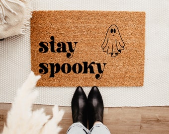 Stay Spooky Doormat – Fall Decor - Fall Doormat - Welcome Mat – Outdoor Rug – Halloween Doormat – Halloween Decor - Thanksgiving Decor