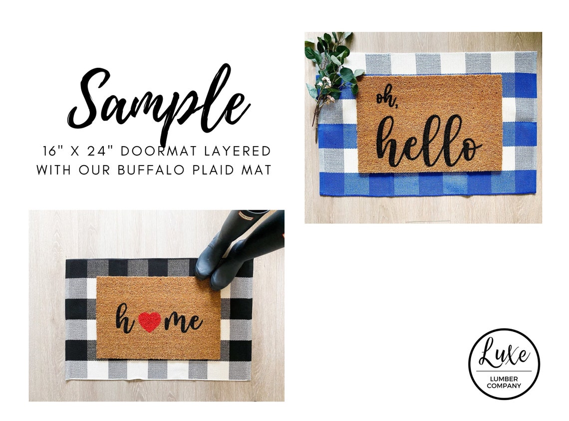 with Paw Print Doormat Cute Dog Doormat Etsy