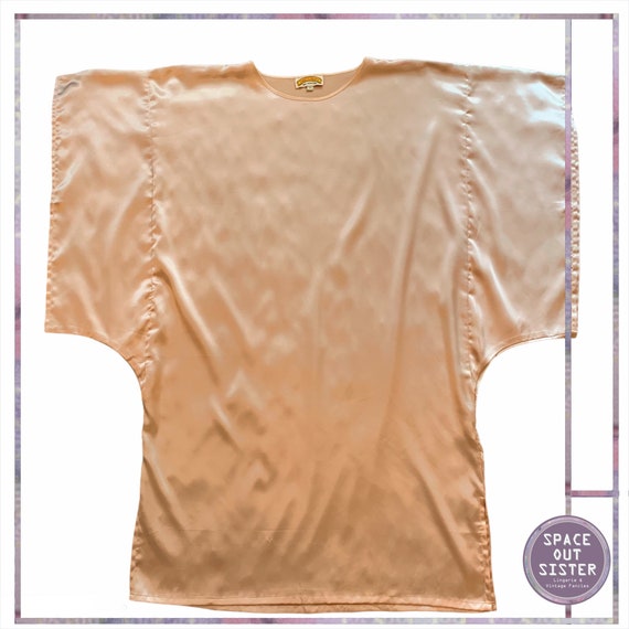 Vintage silk Champagne Kimono Inspired Loungewear