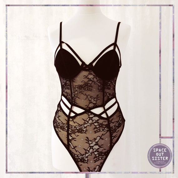 1990s Lace Bodysuit Valentines