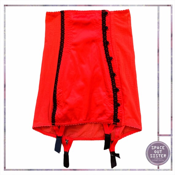 00s Red Satin Dita Von Tease for Wonderbra Longlin