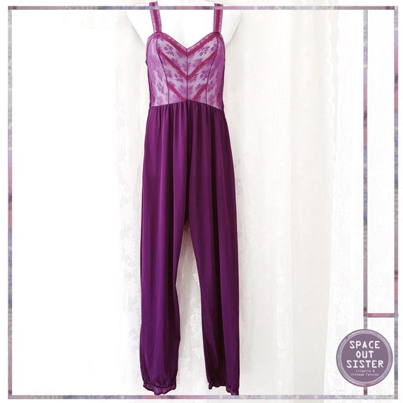 1980s Vintage Purple Passion Jumpsuit