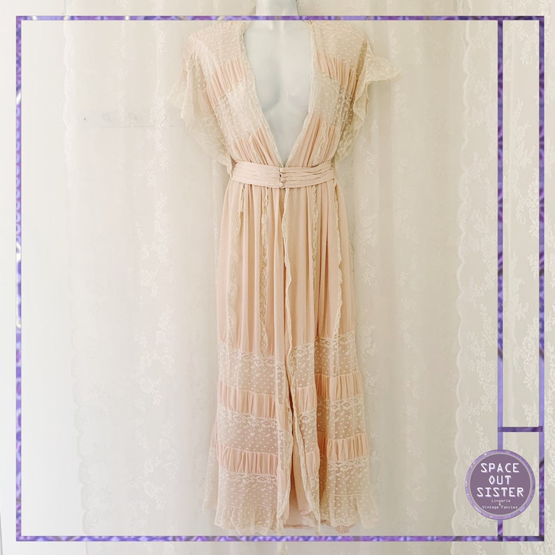 80s does 20s Angelica Silk Robe