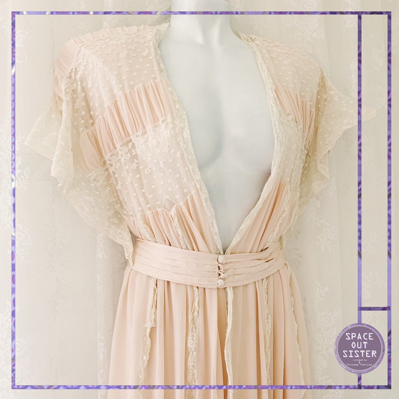 80s does 20s Angelica Silk Robe