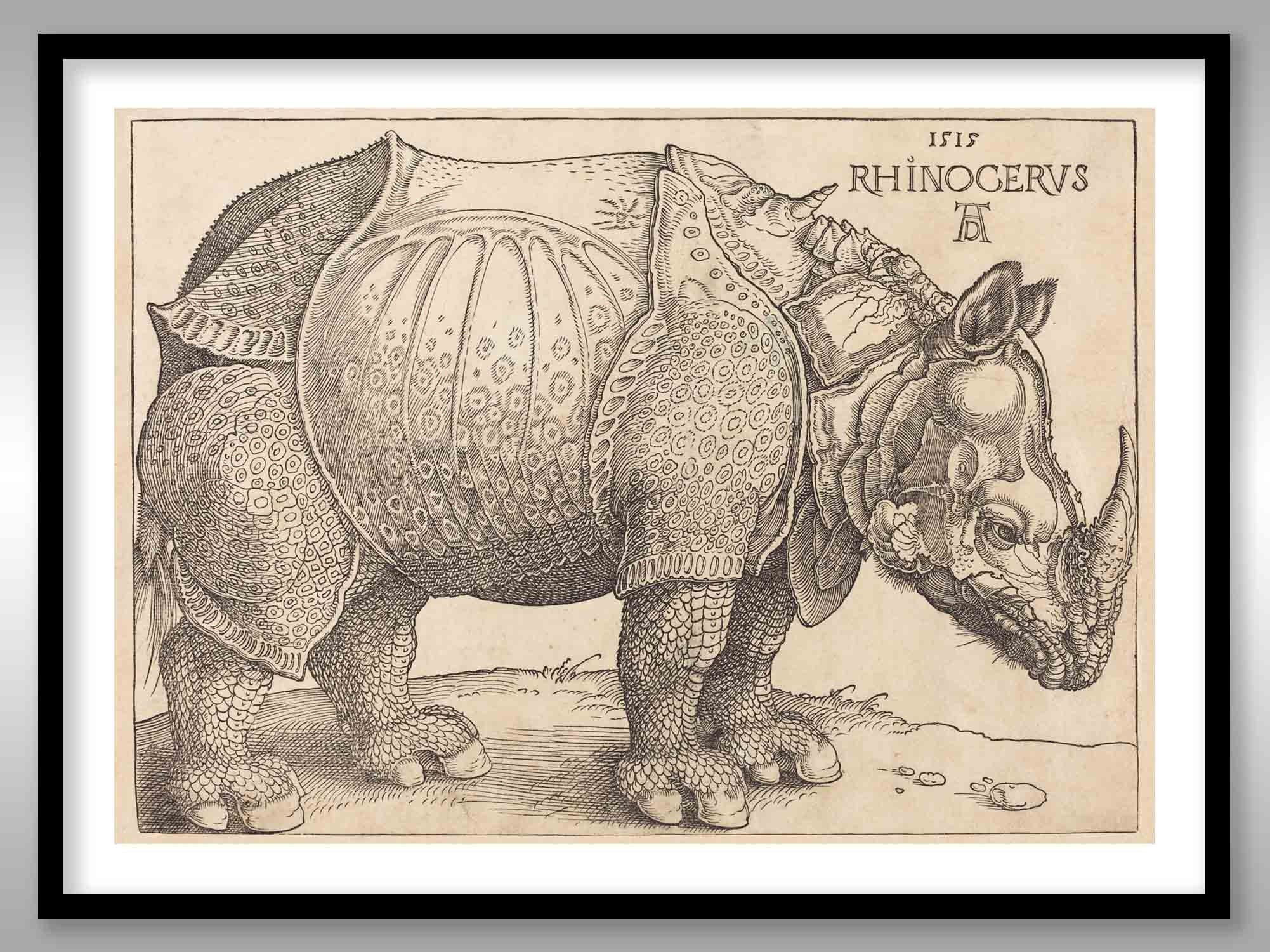 デューラーの犀 1515年 ~ アルブレヒト・デューラー ~ 複製版画 - Etsy