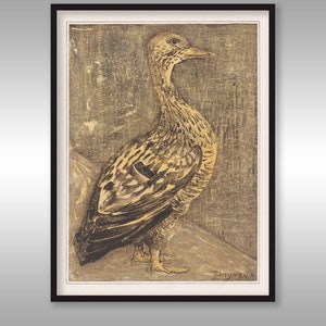 Standing Duck Theo van Hoytema Reproduction At Print Free shipping to UK Customers image 1