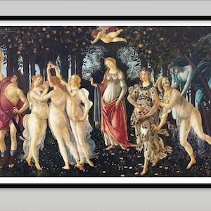 Primavera (Spring) ca.1480 ~ Sandro Botticelli ~ Reproduction Art Print ~ Renaissance Art