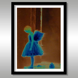 Party Angel ~ Costume Party ~ Giclée Print ~ WallArt ~ FREE Shipping to UK Customers