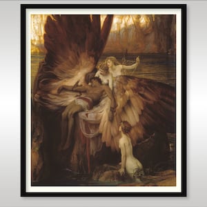 The Lament of Icarus 1898 ~ Herbert James Draper ~ Reproduktion Kunstdruck ~