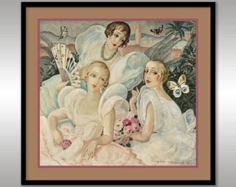 Les Femmes Fatales by Gerda Wegener 1933 ~ Reproduction Art Print ~  FREE Shipping to UK Customers.