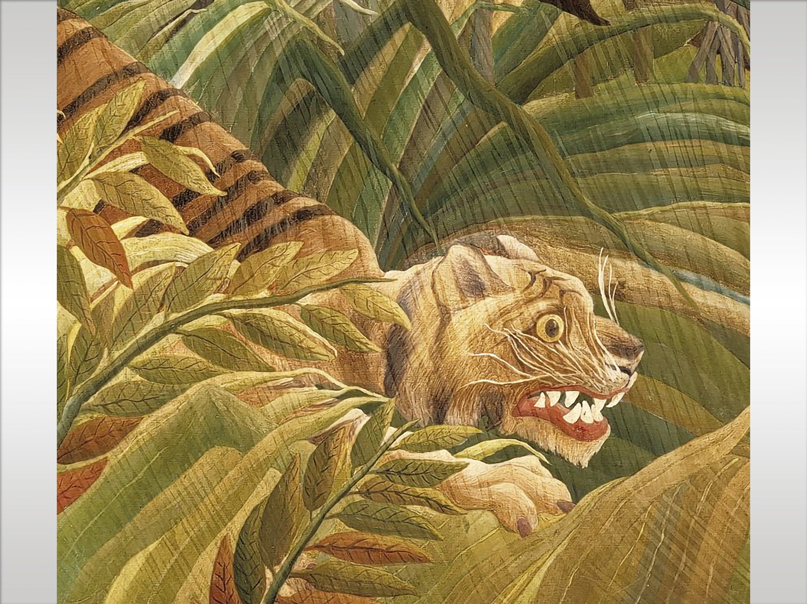Surprise Tiger in a Tropical storm by Henri Rousseau 1891 Etsy