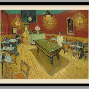 The Night Café 1888 von Vincent Van Gogh ~ Reproduktion Kunstdruck