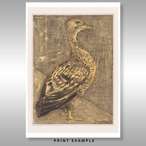 Standing Duck Theo van Hoytema Reproduction At Print Free shipping to UK Customers image 2