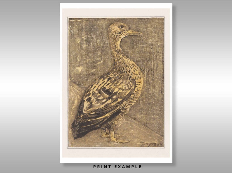 Standing Duck Theo van Hoytema Reproduction At Print Free shipping to UK Customers image 2